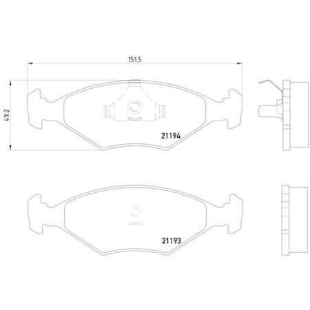 Pagid Brakes Disc Brake Pad, 355007441 355007441